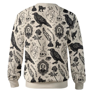 The Raven Nevermore Edgar Allan Poe Cardigan