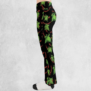 Oogie Boogie Pattern Flare Leggings