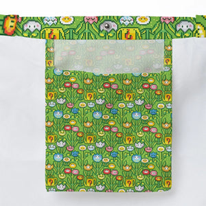 8bit Flower Garden Super Mario Pattern Large Tote Bag