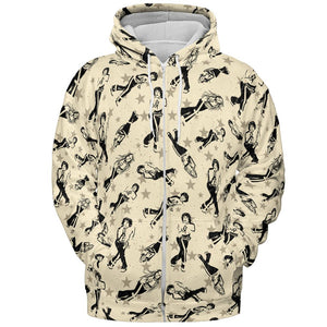 All-over Print Hoodie - TQ4BVQ9M - - 3