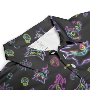 Neon Gastly Haunter Gengar Pokemon AOP Men/Women Polo Shirt