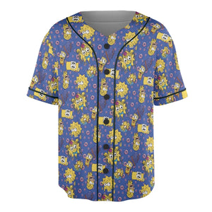 Trippy Simpsons Melting Unisex Baseball Jersey