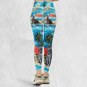 Darth Vader Surfing Legging