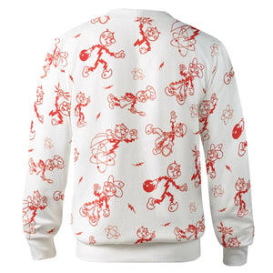 Vintage Style Nostalgic Reddy Kilowatt Cardigan