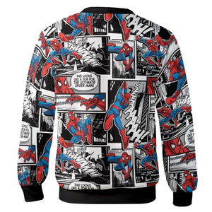 Spider Man Comic Pattern Cardigan