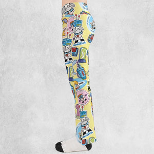 Dee Dee Mandark Dexter's Laboratory Funny Flare Leggings