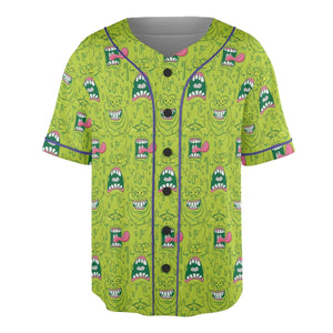Funny Face Expression Slimer Ghostbusters Unisex Baseball Jersey