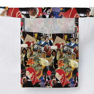 Vintage Collage Bill and Ted Large Tote Bag