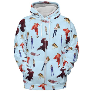 The Six Million Dollar Man and the Bionic Woman All-over Print Hoodie