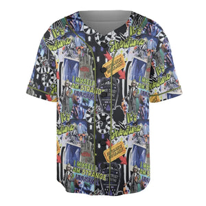 I Myself Am Strange Unusual Beetlejuice Unisex Baseball Jersey