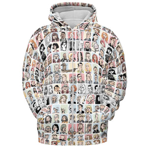 Many Faces of Twin Peaks All-over Print Hoodie