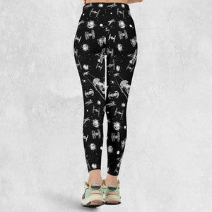 Space Ship Battle Star Wars Legging