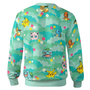 Floral Tree Pokemon Cardigan