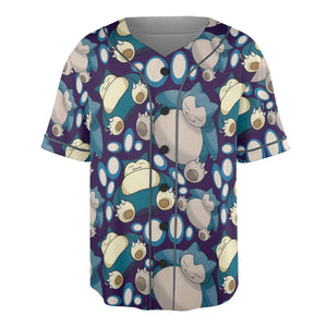 Snorlax Pokemon Unisex Baseball Jersey
