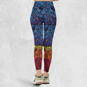 Stained Glass Cthulhu H.P Lovecraft Legging
