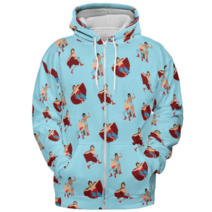 Wrestle Style Nacho Libre All-over Print Hoodie