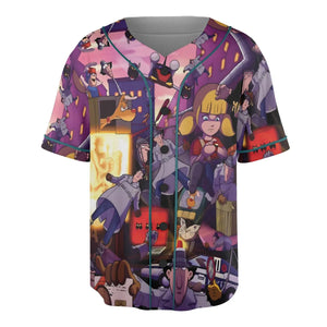 80s Cartoon Inspector Gadget Collage Unisex Baseball Jersey