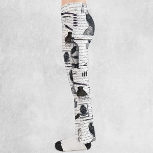 Nevermore The Raven Edgar Allan Poe Flare Leggings