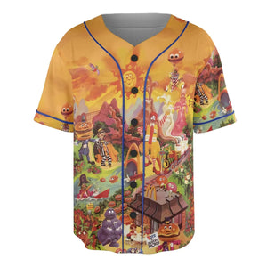 Wonder Foodland The Siege Of Mcdonaldland Unisex Baseball Jersey