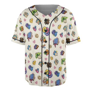 Nostalgic Candy From Your Childhood Unisex Baseball Jersey