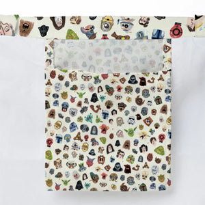 Star Wars Collage Pattern Large Tote Bag