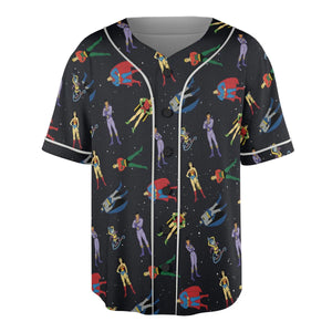The Super Powers Team Super Friends Unisex Baseball Jersey