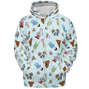 All-over Print Hoodie - JVZLBDTG - - 3