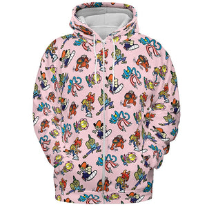 All-over Print Hoodie - Y1J57XL9 - - 3