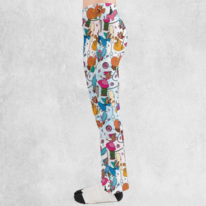 Jaq, Gus, & Sewing Friends Flare Leggings