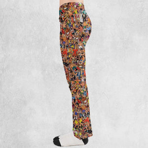 Wrestling Hulk Hogan and Buddies Figures Flare Leggings