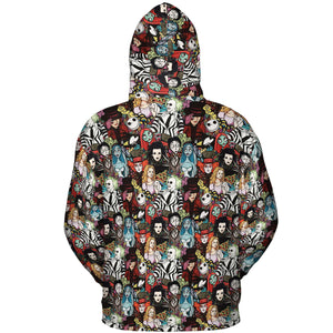 Tim Burton Characters Halloween All-over Print Hoodie