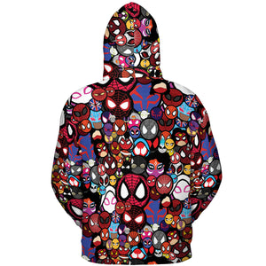 Spide-Mania Spider-Verse All-over Print Hoodie