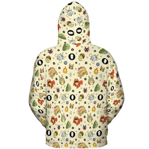 Ghiblipalooza Ghibli Themed All-over Print Hoodie