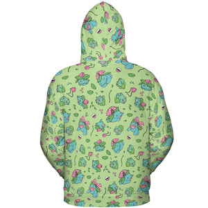 Venusaur Ivysaur and Bulbasaur Pokemon All-over Print Hoodie