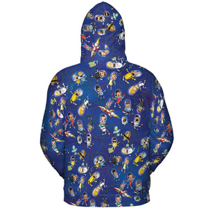 Outer Space Bob's Burgers All-over Print Hoodie