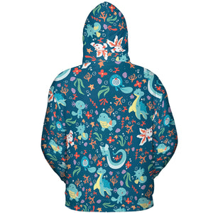 Water Pokemon Pattern All-over Print Hoodie
