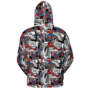 Spider Man Comic Pattern All-over Print Hoodie