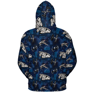 Star Wars Ships Pattern All-over Print Hoodie