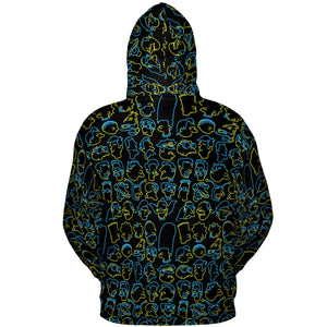 The Simpsons Neon All-over Print Hoodie