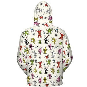 Pop Wars Star Wars Pop Art Pattern All-over Print Hoodie