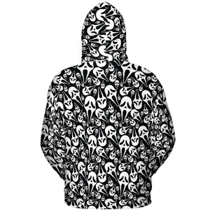 Ghostface Horror Movie Pattern Halloween All-over Print Hoodie