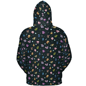 Axolotls Of The World Pattern All-over Print Hoodie