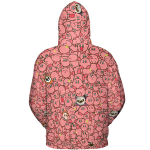 Cute Kirby Waddle Doo Bandana Waddle Dee Meta Knight Kirby's Characters All-over Print Hoodie