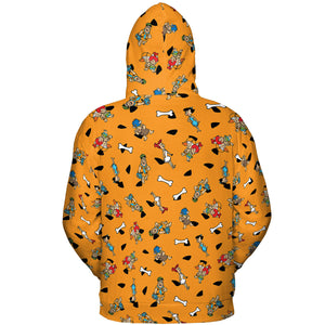 Stone Age The Flintstones Characters All-over Print Hoodie