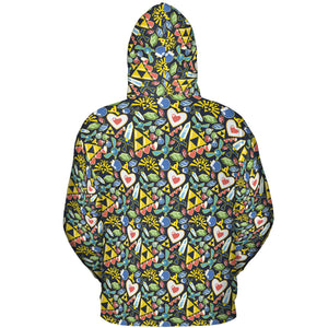 Zelda Theme Items All-over Print Hoodie