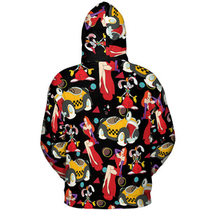 Retro 90s Jessica Rabbit Roger Rabbit All-over Print Hoodie