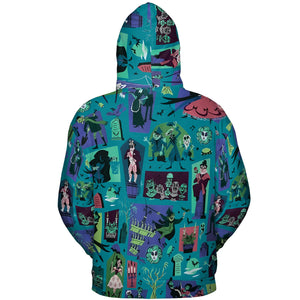 Haunted Chic Haunted Mansion All-over Print Hoodie