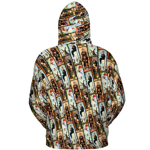 Haunted Mansion Vintage Stretch Pattern All-over Print Hoodie