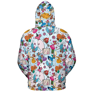 Jaq, Gus, & Sewing Friends All-over Print Hoodie