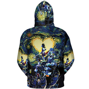 Kingdom Hearts Starry Night All-over Print Hoodie